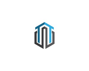 Real estate logo icon illustration