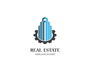Real estate logo icon illustration