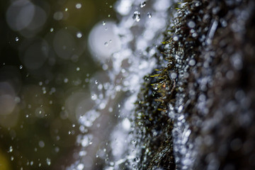 water splashes close-up