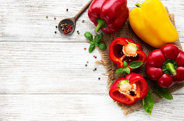 Red and Yellow Bell peppers