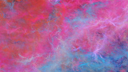 Abstract blue and pink marble texture. Fractal background. 3d rendering.