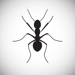 Ant Insect icon on white background for graphic and web design, Modern simple vector sign. Internet concept. Trendy symbol for website design web button or mobile app