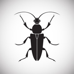 Bug Insect icon on white background for graphic and web design, Modern simple vector sign. Internet concept. Trendy symbol for website design web button or mobile app