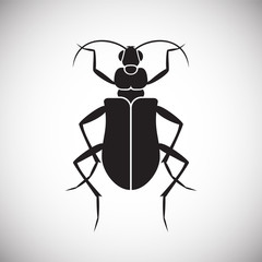 Bug Insect icon on white background for graphic and web design, Modern simple vector sign. Internet concept. Trendy symbol for website design web button or mobile app