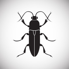 Bug Insect icon on white background for graphic and web design, Modern simple vector sign. Internet concept. Trendy symbol for website design web button or mobile app
