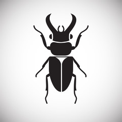 Bug Insect icon on white background for graphic and web design, Modern simple vector sign. Internet concept. Trendy symbol for website design web button or mobile app