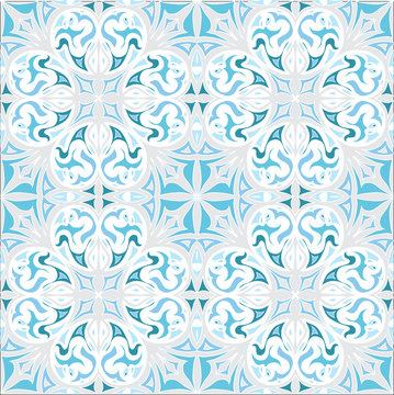 decorative abstract tiled eastern mediterranian seamless pattern 

