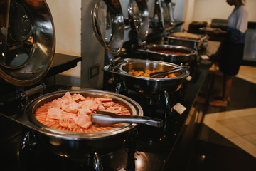 cooking in the kitchen