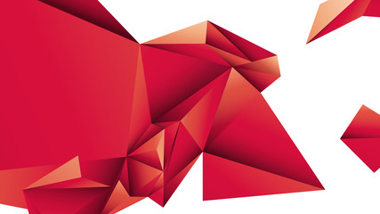 czerwone tło low poly wektor © Rzoog