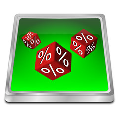 Discount button - 3D illustration