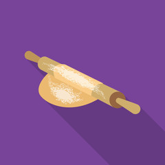 Vector illustration of pizza and food symbol. Set of pizza and italy vector icon for stock.