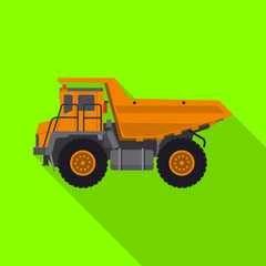 Vector design of build and construction symbol. Collection of build and machinery stock vector illustration.