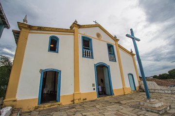 Old church in the historic centre of City Of Goias