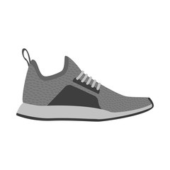 Vector design of shoe and footwear symbol. Collection of shoe and foot stock vector illustration.