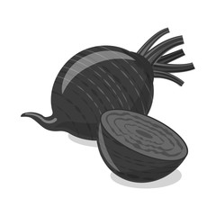 Isolated object of vegetable and fruit logo. Collection of vegetable and vegetarian stock symbol for web.