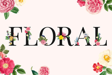 Floral background illustration