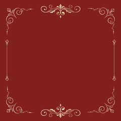 Vintage ornamental framed background