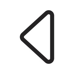 Left arrow vector icon