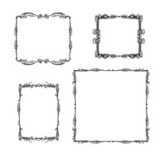 set of vintage frames