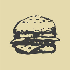 illustration of hamburger
