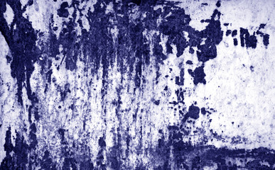 Grungy rusted metal surface in blue tone.