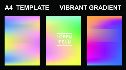 Vector A4 EPS 10 illustration Gradient Background Texture. Template for design, banner, flyer, business card, poster, wallpaper, brochure, smartphone screen, mobile app