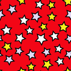 Strars and sky Seamless vector EPS 10 pattern