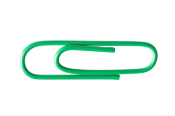 Single office clip isolated over the white background, set of three different foreshortenings