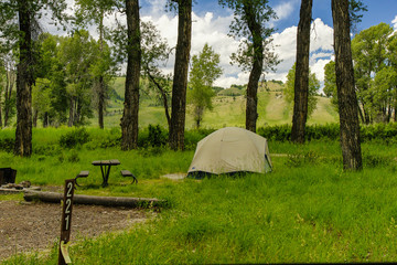 Gros Ventre Campground, Grand Teton National Park, Wyoming, United States