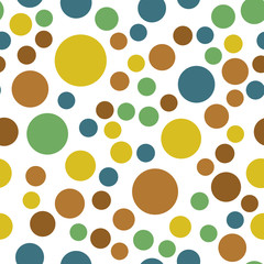 Circles and rounds Seamless vector EPS 10 pattern