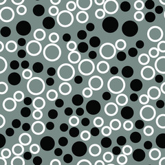 Circles and rounds Seamless vector EPS 10 pattern