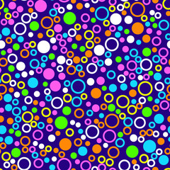 Circles and rounds Seamless vector EPS 10 pattern