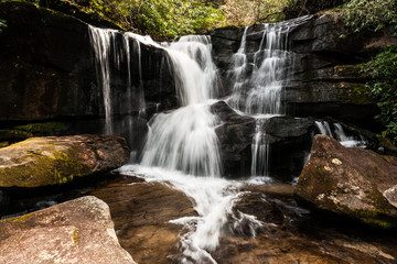 Fototapeta premium Cedar Rock Falls, Pisgah National Forest, North Carolina, United States