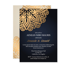 Luxury wedding invitation © visnezh