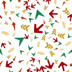 Different arrows Seamless vector EPS 10 pattern