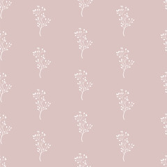 Hand drawn floral seamless pattern