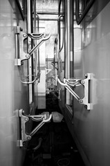 Two cars of the subway