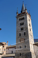 Susa, Piedmont, Italy: historic cathedral