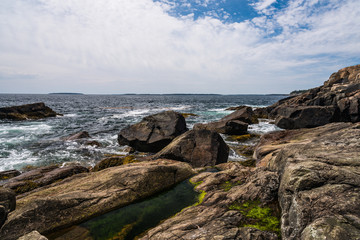 Fototapeta na wymiar Otter Point, Acadia National Park, Maine, United States