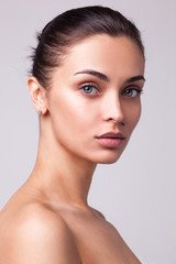 Beautiful brunette woman portrait