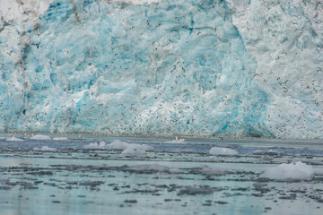 Glacier in Svalbard close up