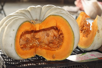 sliced pumpkin