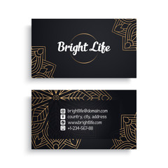 Business Card. Vintage decorative elements