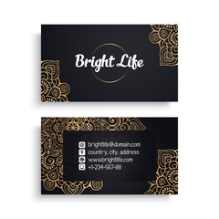 Business Card. Vintage decorative elements