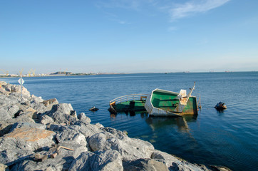 Sunken Ship in The Sea