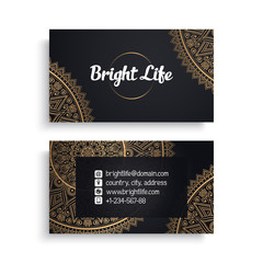 Business Card. Vintage decorative elements