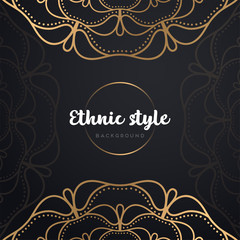 Gold background with mandala