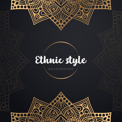 Gold background with mandala