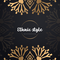 Gold background with mandala