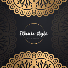 Gold background with mandala